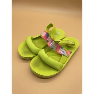 UGG Australia Zuma Sling‎ Sandal Lime Green Slides Slip-On Girls/Womens Size 5